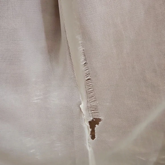 Joseph Ribkoff Tan And White Mesh & Silky Knit Trapeze Jacket Sz 6